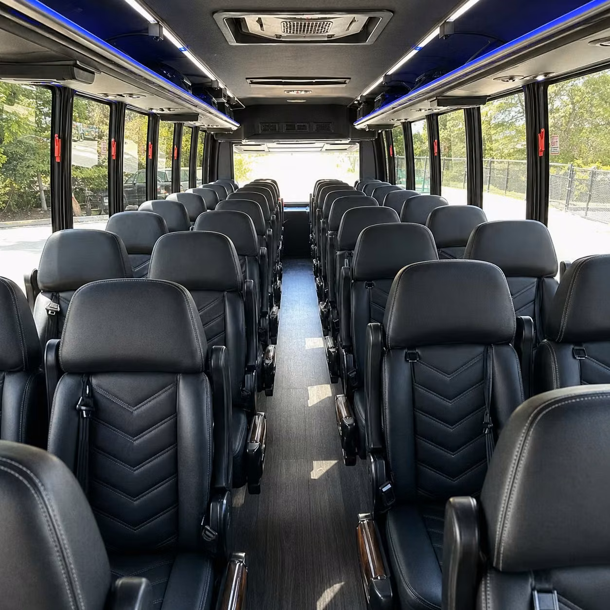 28 passenger minibus interior