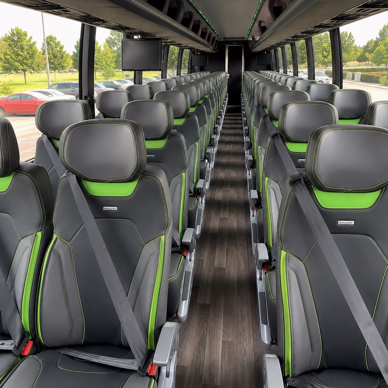 cape coral charter bus interior